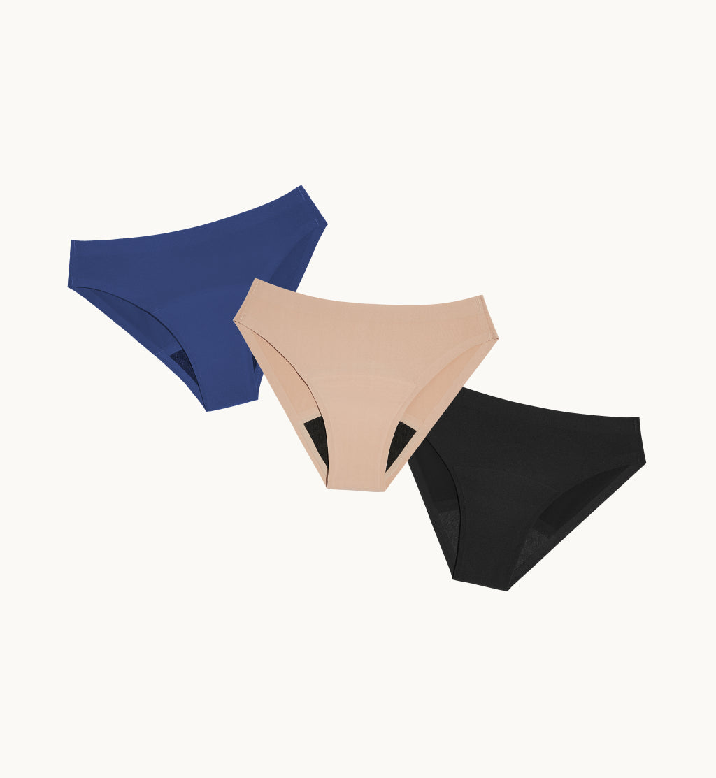 Knix Women’s Medium Absorbency Leakproof Bikini Panty Underwear Size XS  Black
